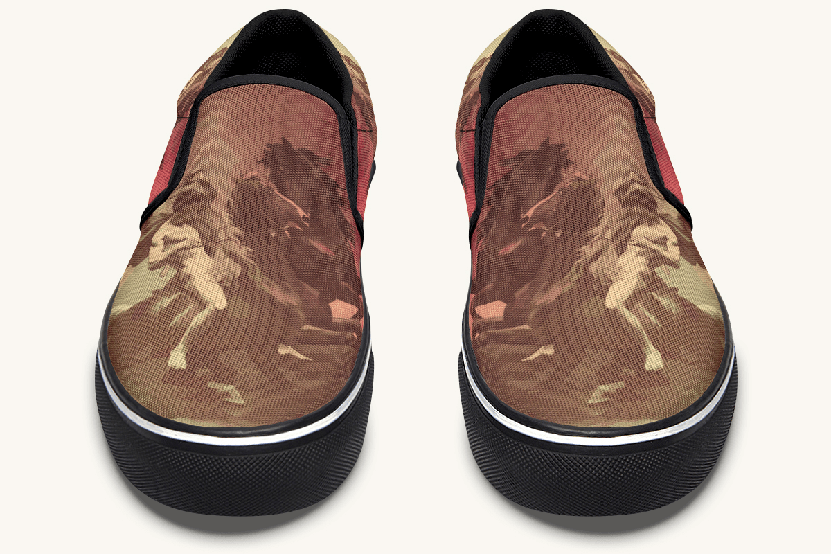Horse of The Gods Slip On Shoes - Jaded Lament