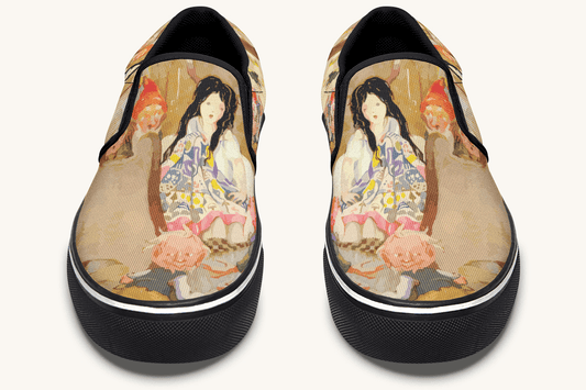 House Of Gentle Shadows Slip On Shoes - Jaded Lament