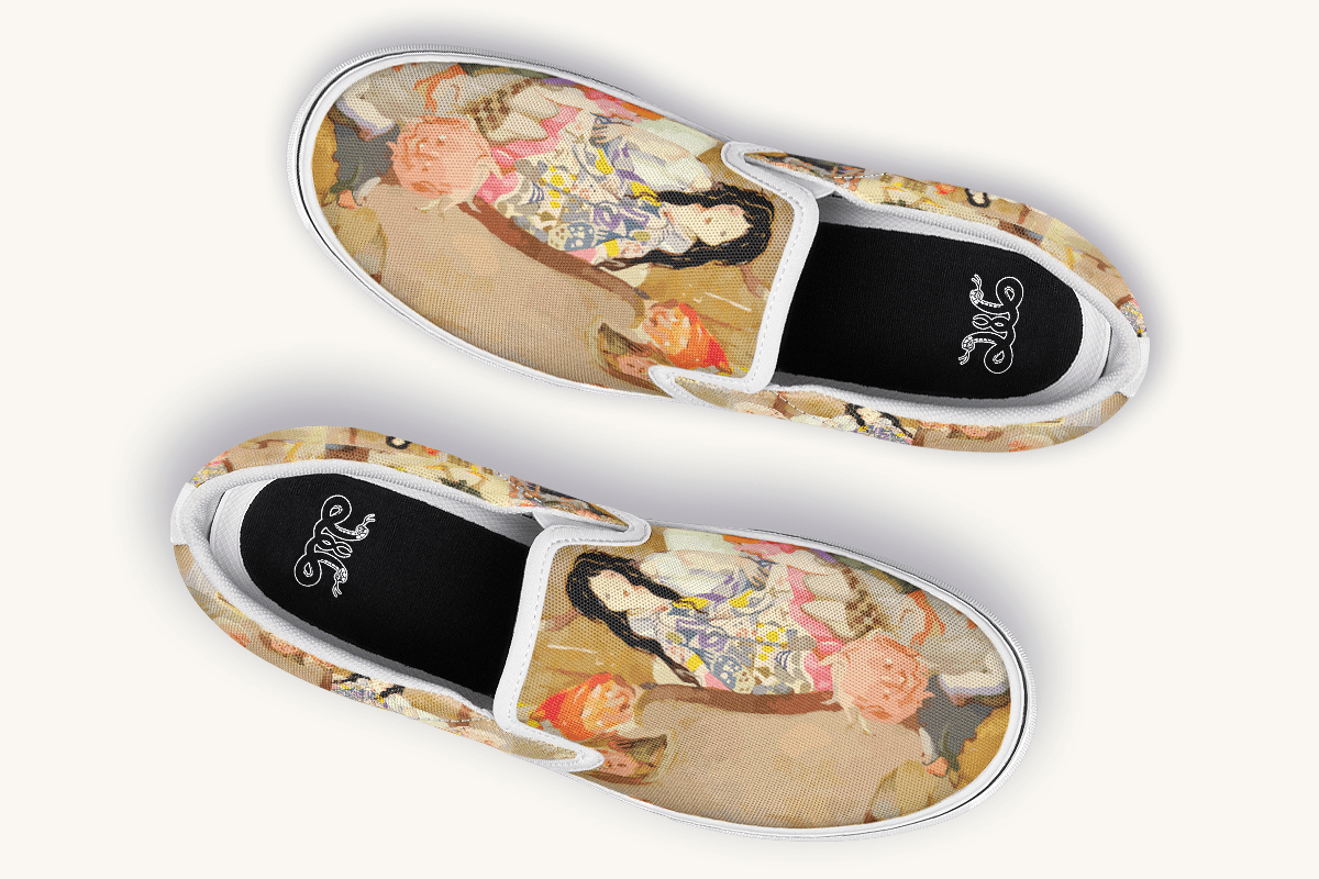 House Of Gentle Shadows Slip On Shoes - Jaded Lament