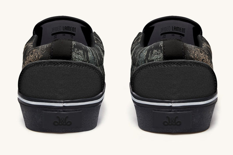 Kraken Unleashed Black Slip On Shoes - Jaded Lament