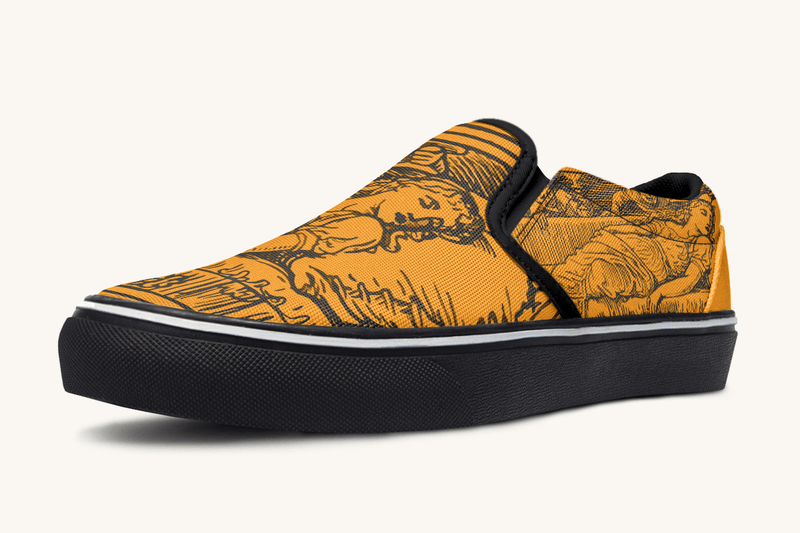 Lament Of The Carved Slip On Shoes - Jaded Lament