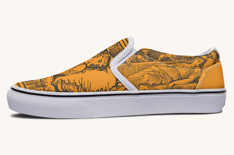 Lament Of The Carved Slip On Shoes - Jaded Lament