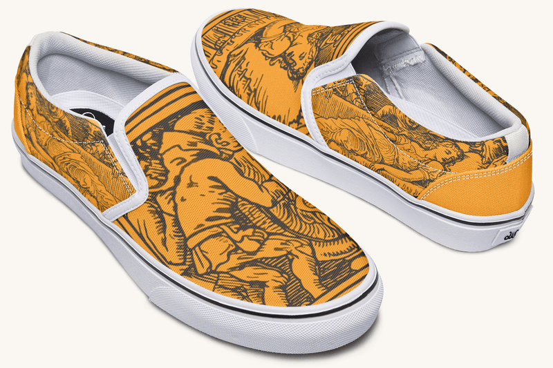 Lament Of The Carved Slip On Shoes - Jaded Lament