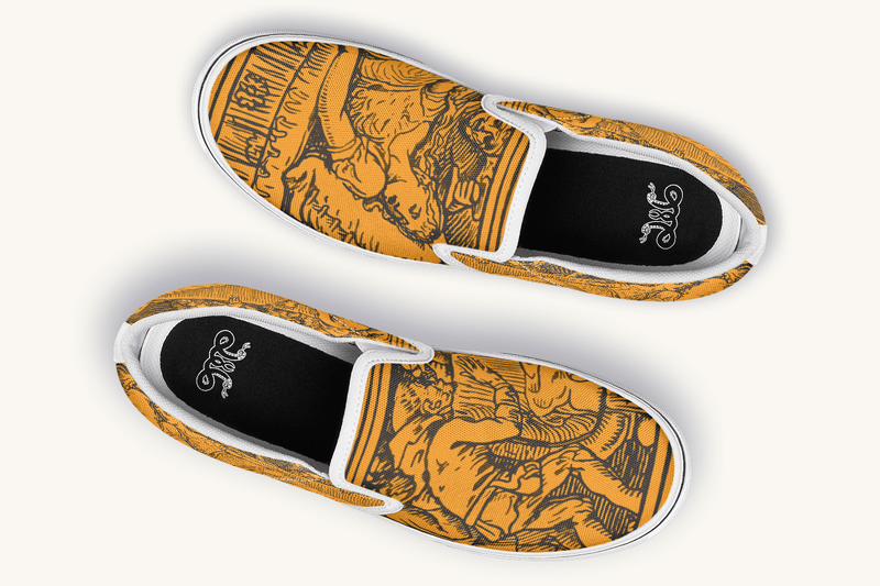 Lament Of The Carved Slip On Shoes - Jaded Lament