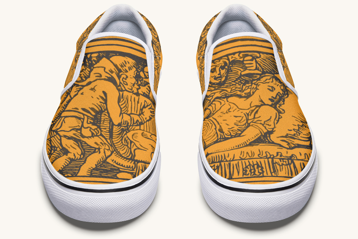 Lament Of The Carved Slip On Shoes - Jaded Lament