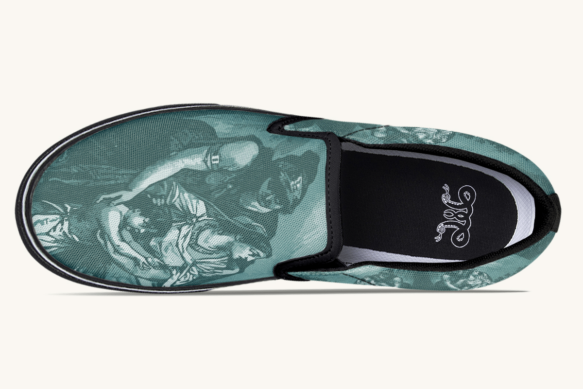 Last Plea Of Iphigenia Slip On Shoes - Jaded Lament