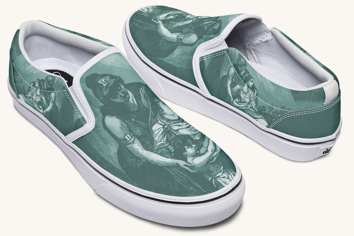 Last Plea Of Iphigenia Slip On Shoes - Jaded Lament