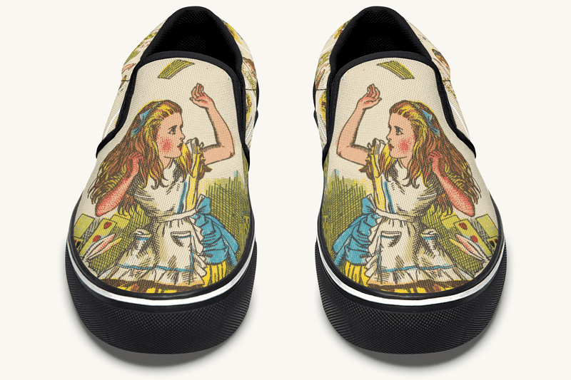 Let The Cards Fall Slip On Shoes - Jaded Lament