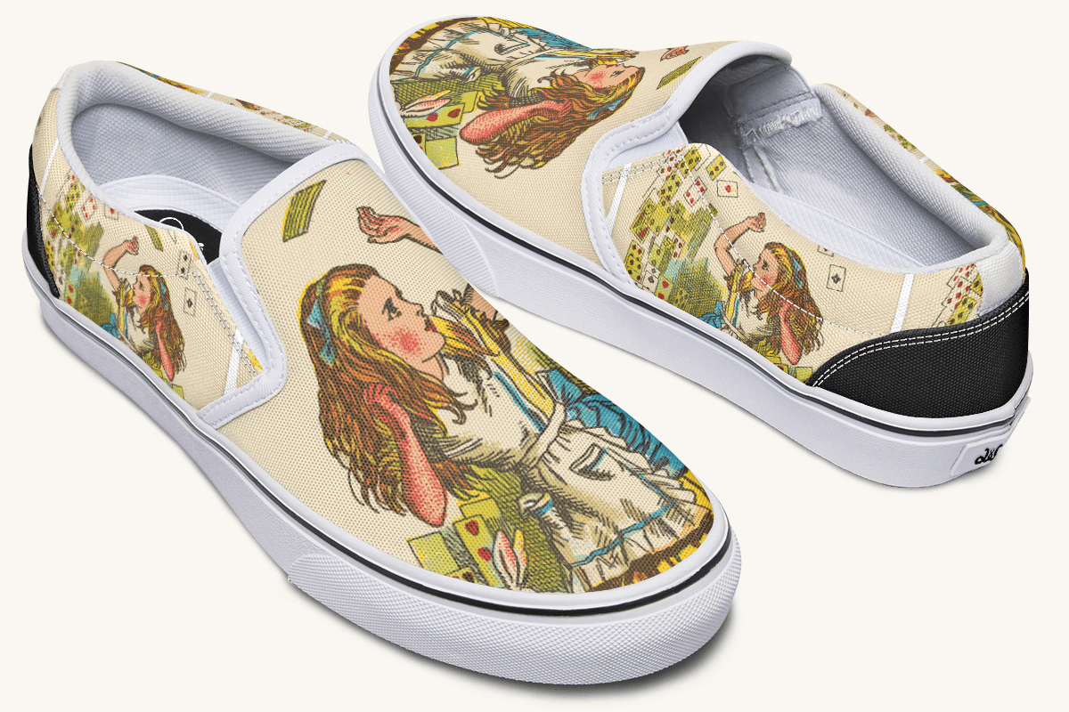 Let The Cards Fall Slip On Shoes - Jaded Lament
