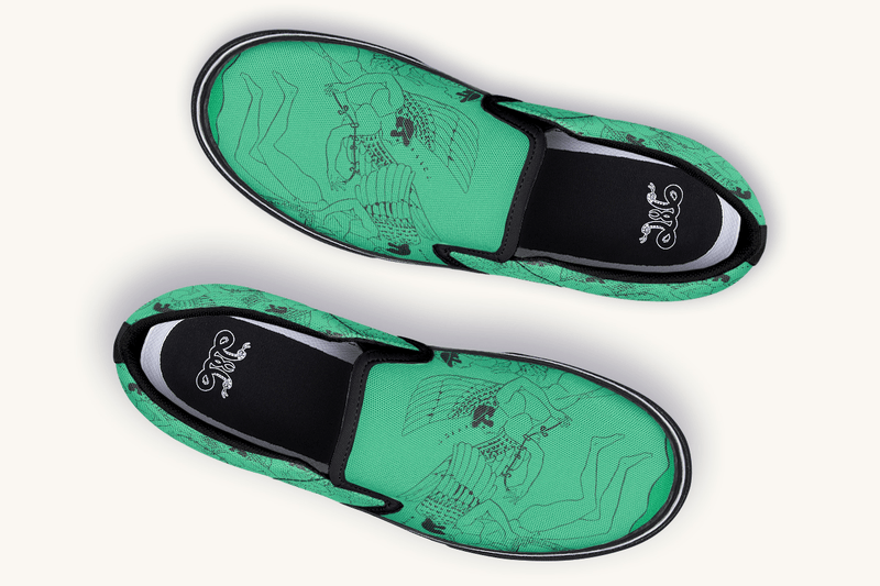 Love Gods In Flight Slip On Shoes - Jaded Lament