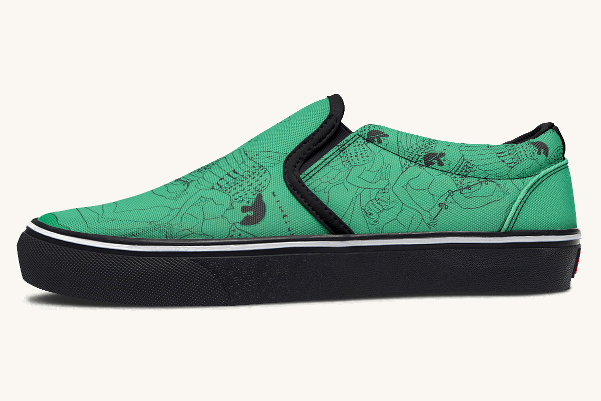 Love Gods In Flight Slip On Shoes - Jaded Lament