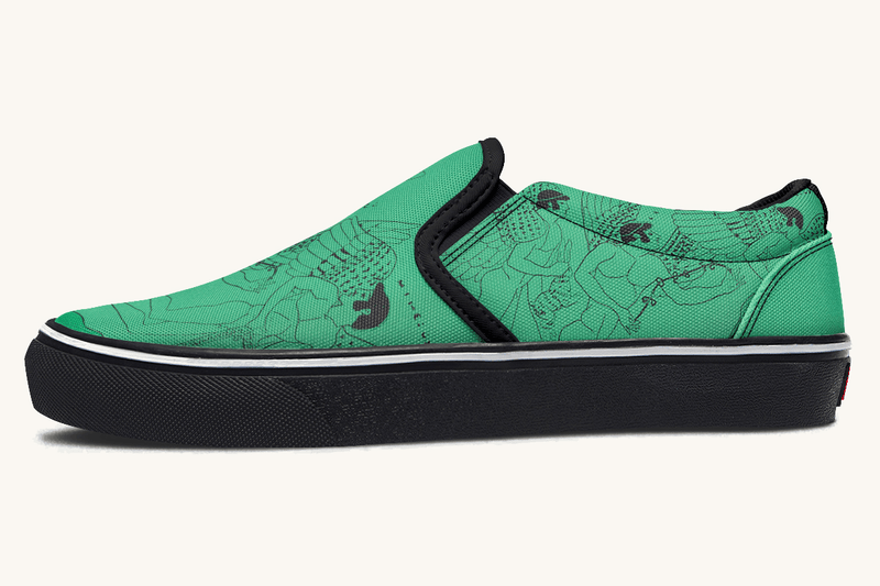Love Gods In Flight Slip On Shoes - Jaded Lament