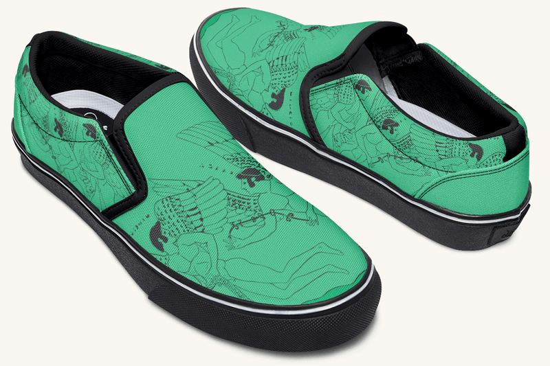 Love Gods In Flight Slip On Shoes - Jaded Lament