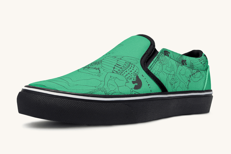 Love Gods In Flight Slip On Shoes - Jaded Lament