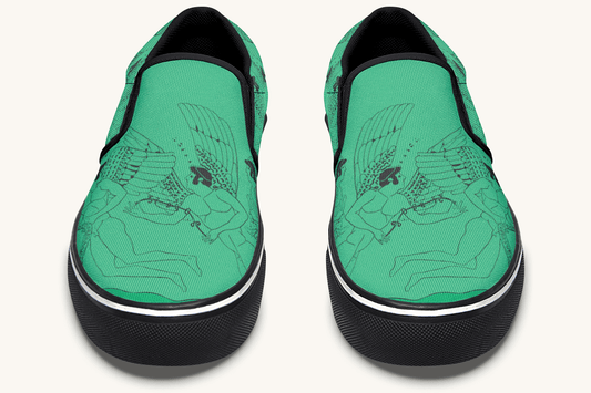 Love Gods In Flight Slip On Shoes - Jaded Lament