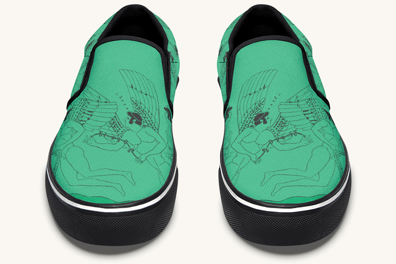 Love Gods In Flight Slip On Shoes - Jaded Lament