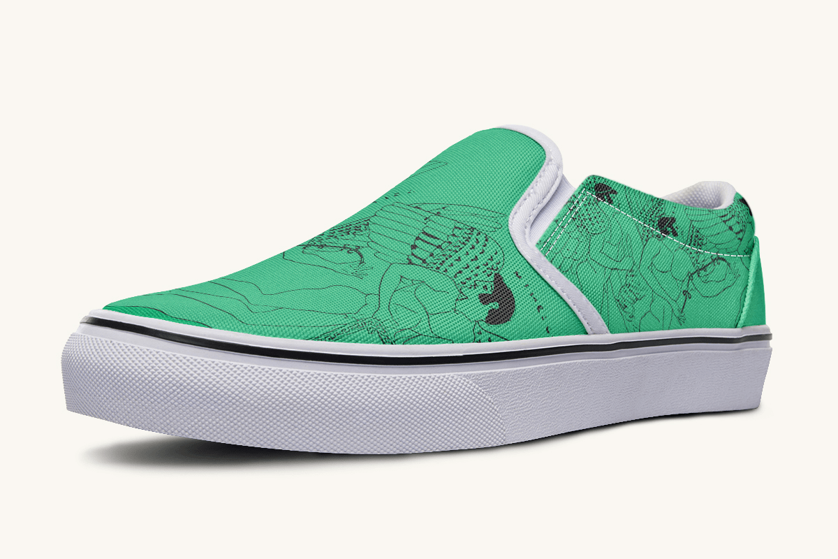 Love Gods In Flight Slip On Shoes - Jaded Lament
