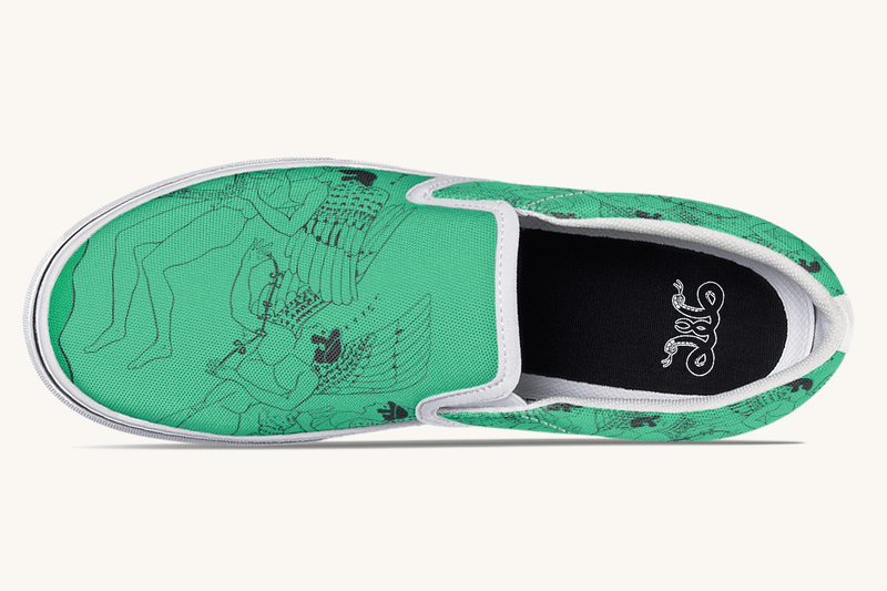 Love Gods In Flight Slip On Shoes - Jaded Lament
