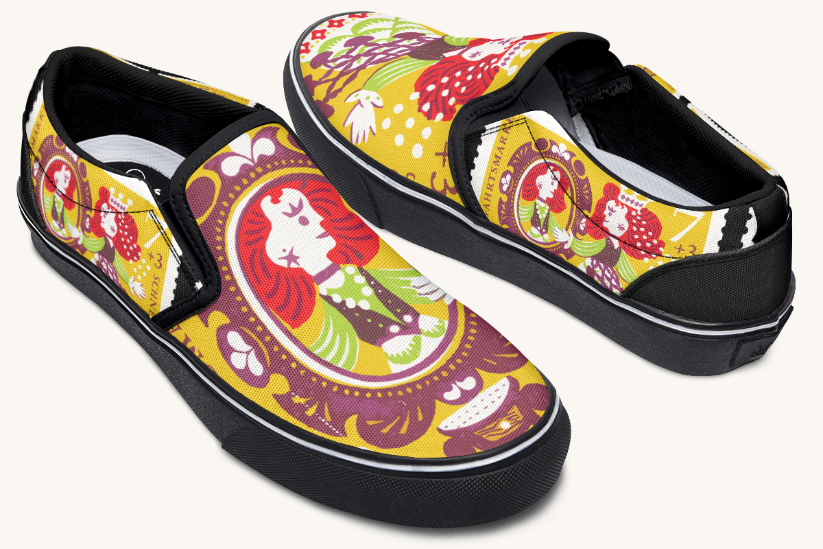 Mirrored Kingdom Slip On Shoes - Jaded Lament