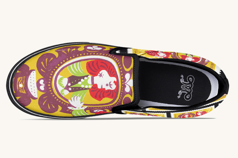 Mirrored Kingdom Slip On Shoes - Jaded Lament