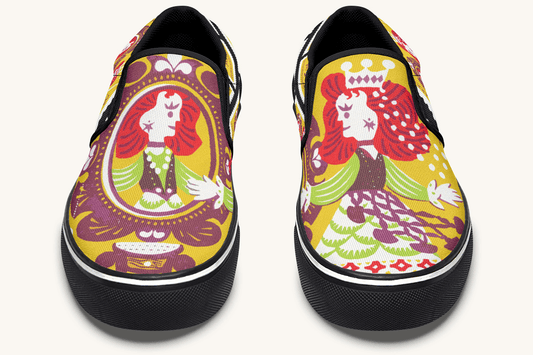 Mirrored Kingdom Slip On Shoes - Jaded Lament