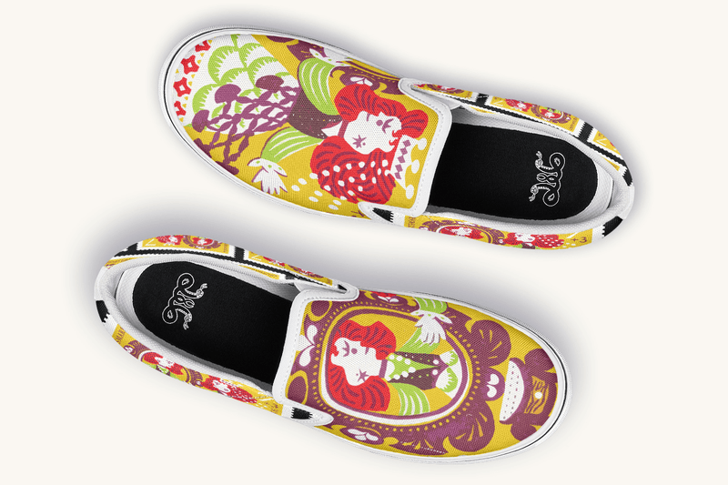 Mirrored Kingdom Slip On Shoes - Jaded Lament
