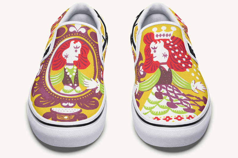 Mirrored Kingdom Slip On Shoes - Jaded Lament