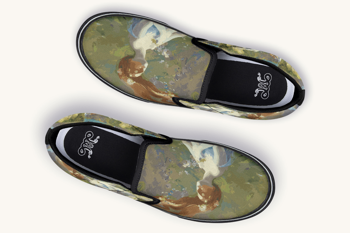Ophelia in The River Slip On Shoes - Jaded Lament