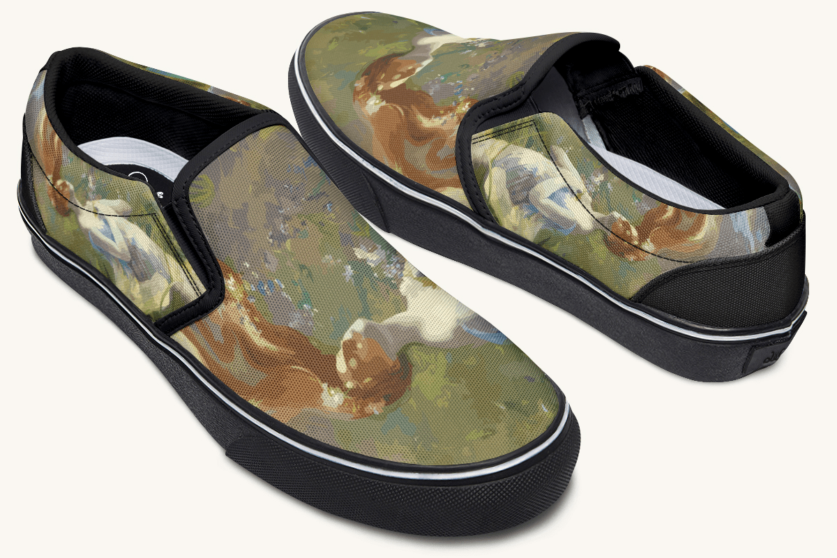 Ophelia in The River Slip On Shoes - Jaded Lament