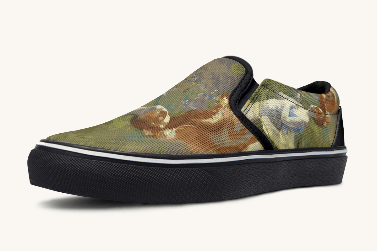Ophelia in The River Slip On Shoes - Jaded Lament