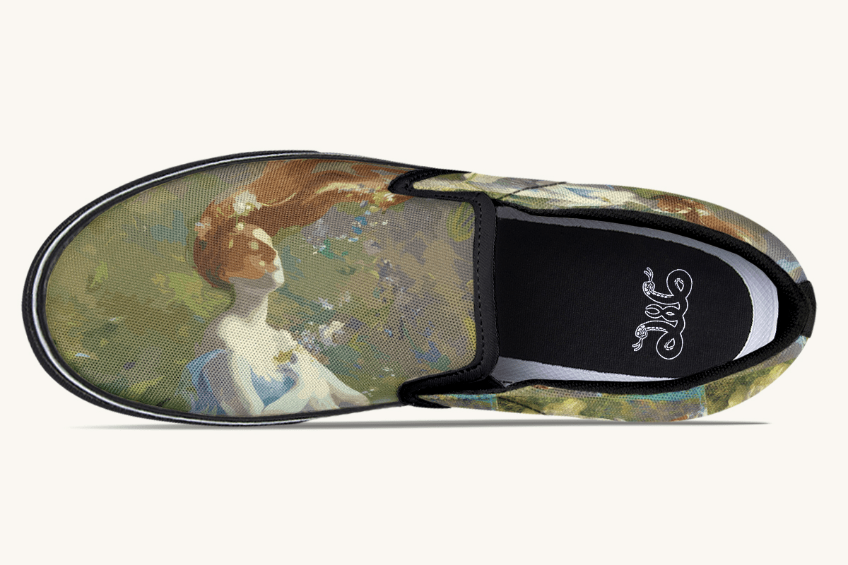 Ophelia in The River Slip On Shoes - Jaded Lament