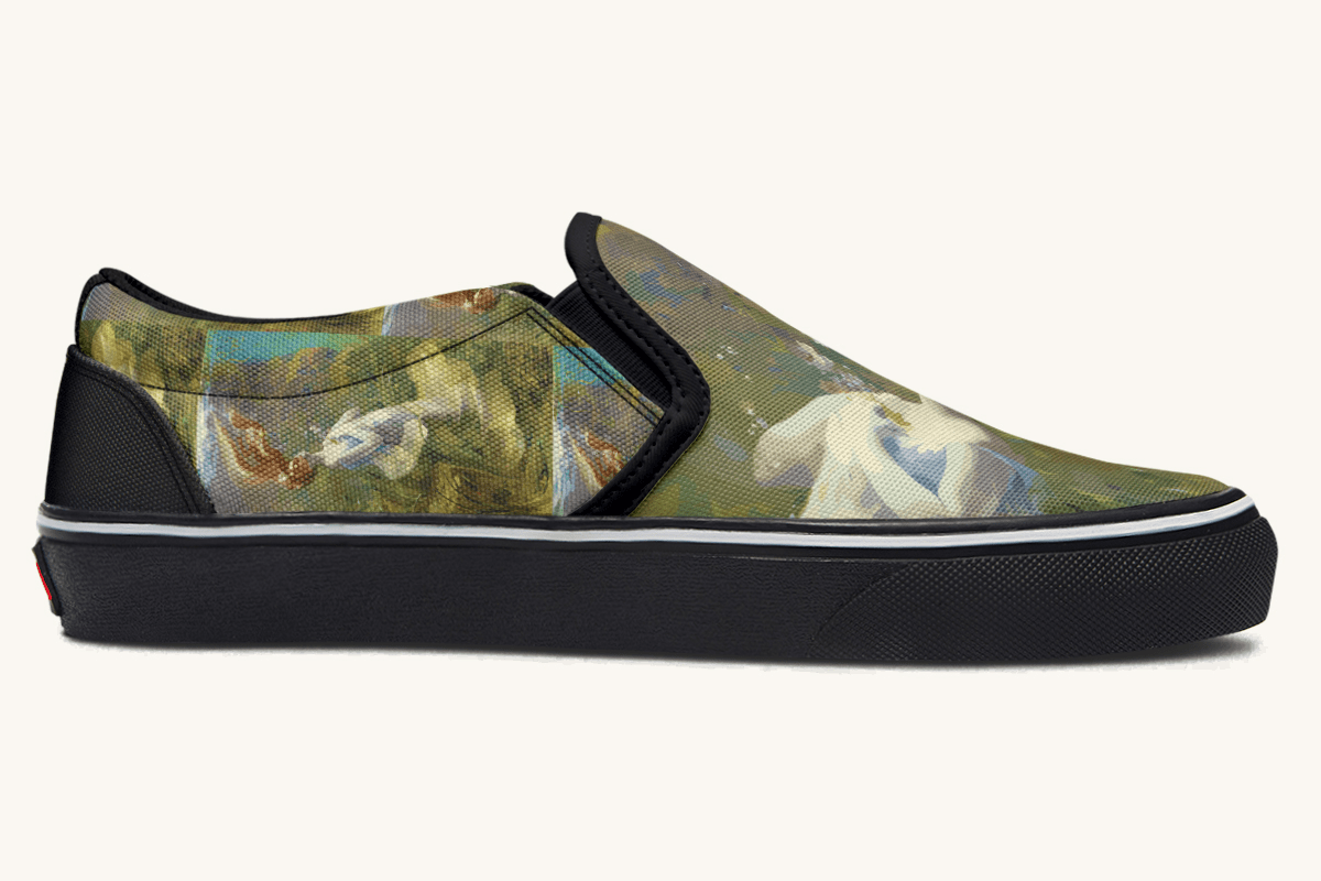 Ophelia in The River Slip On Shoes - Jaded Lament