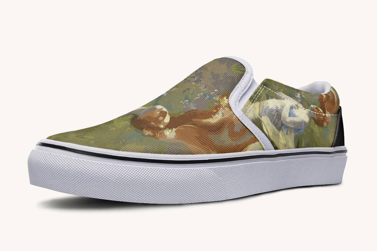 Ophelia in The River Slip On Shoes - Jaded Lament