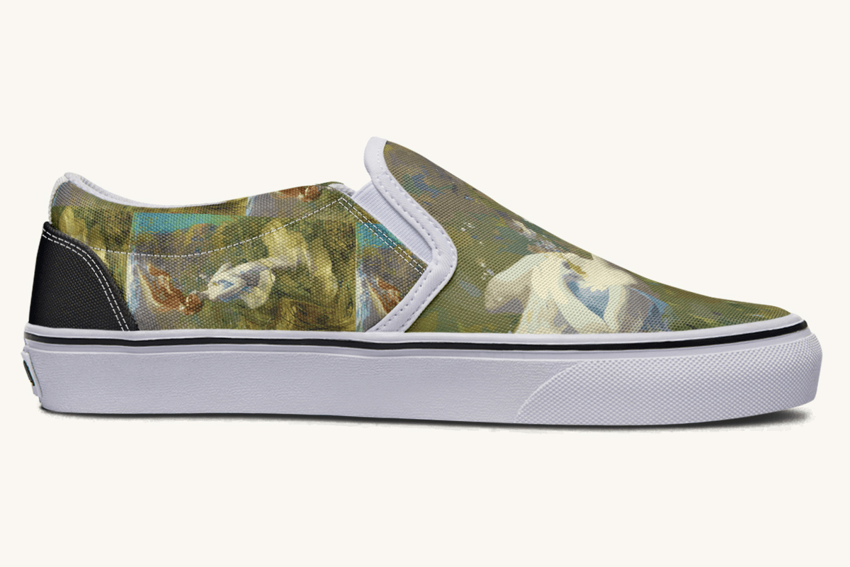 Ophelia in The River Slip On Shoes - Jaded Lament