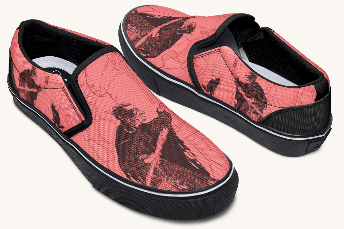 Play A Trick On A Witch Slip On Shoes - Jaded Lament