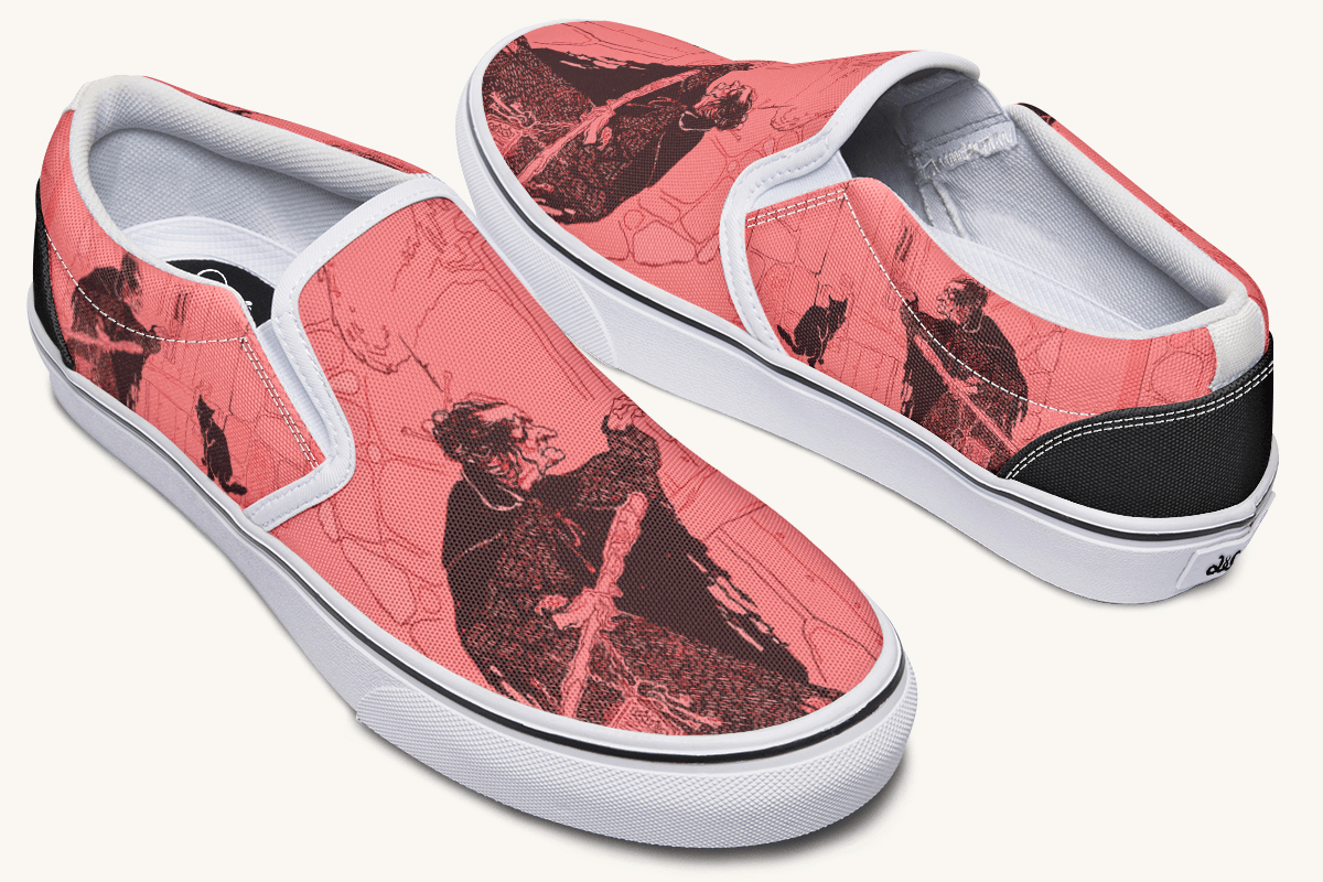 Play A Trick On A Witch Slip On Shoes - Jaded Lament