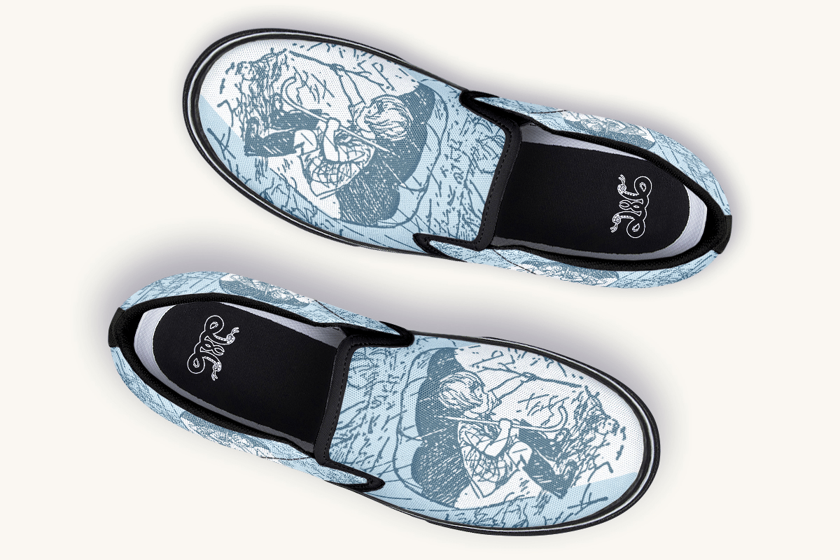 Rain Soaked Slip On Shoes - Jaded Lament