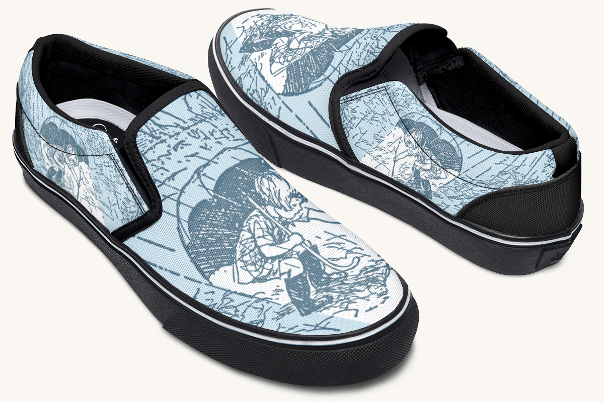 Rain Soaked Slip On Shoes - Jaded Lament