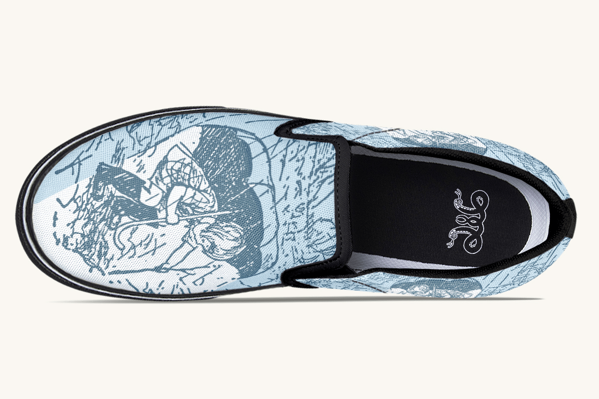 Rain Soaked Slip On Shoes - Jaded Lament