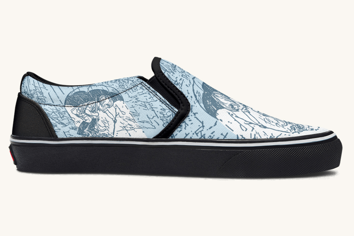 Rain Soaked Slip On Shoes - Jaded Lament