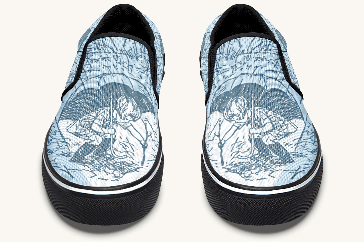 Rain Soaked Slip On Shoes - Jaded Lament