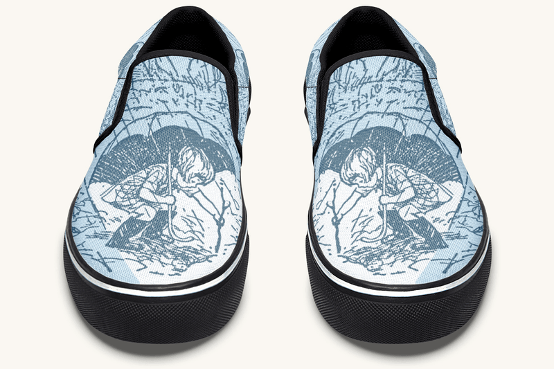Rain Soaked Slip On Shoes - Jaded Lament