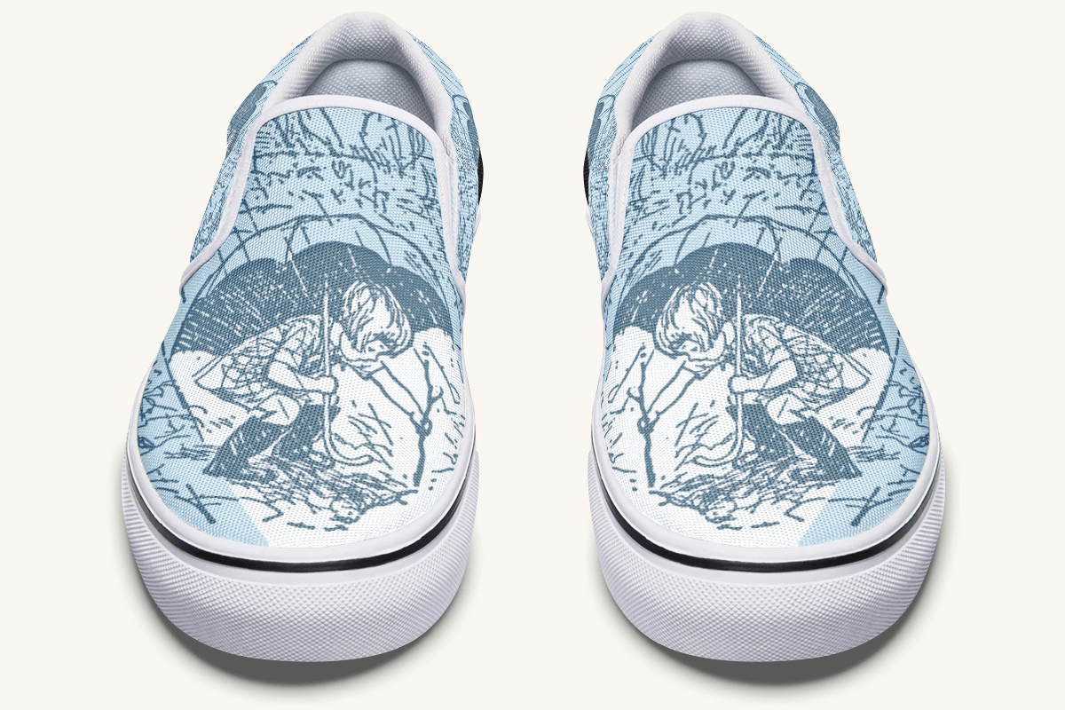Rain Soaked Slip On Shoes - Jaded Lament
