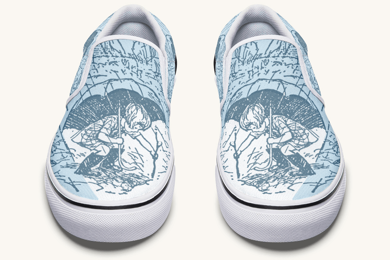 Rain Soaked Slip On Shoes - Jaded Lament