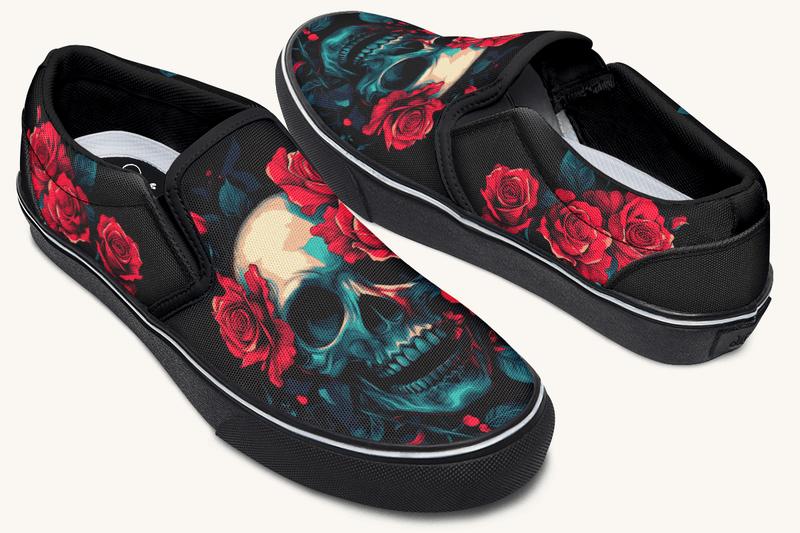 Roses For The Dead Slip On Shoes - Jaded Lament