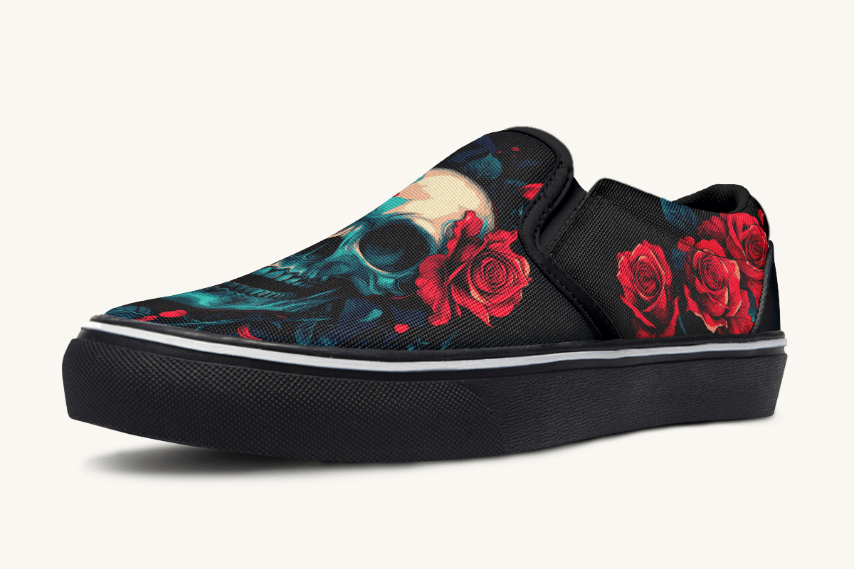 Roses For The Dead Slip On Shoes - Jaded Lament