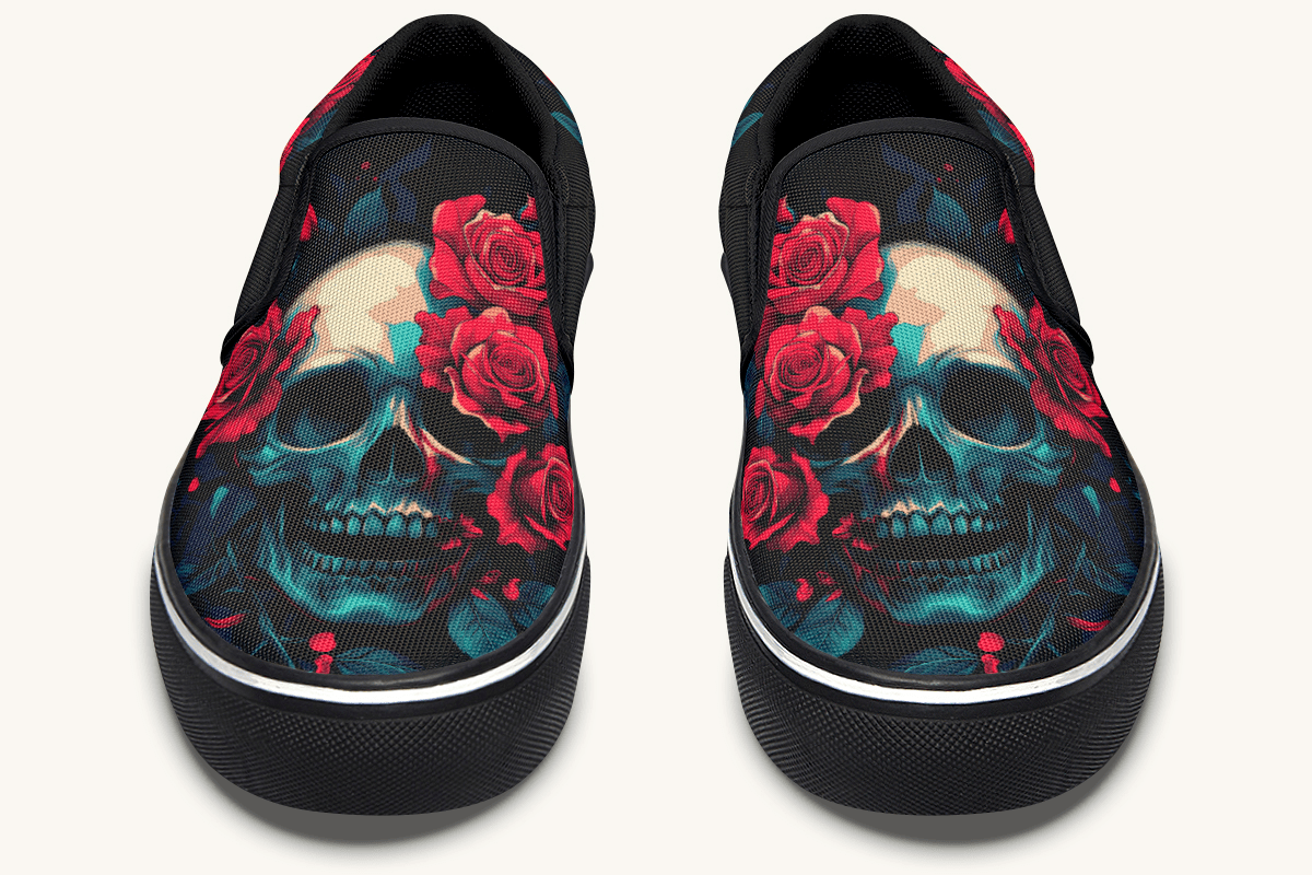 Roses For The Dead Slip On Shoes - Jaded Lament