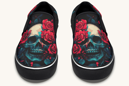 Roses For The Dead Slip On Shoes - Jaded Lament
