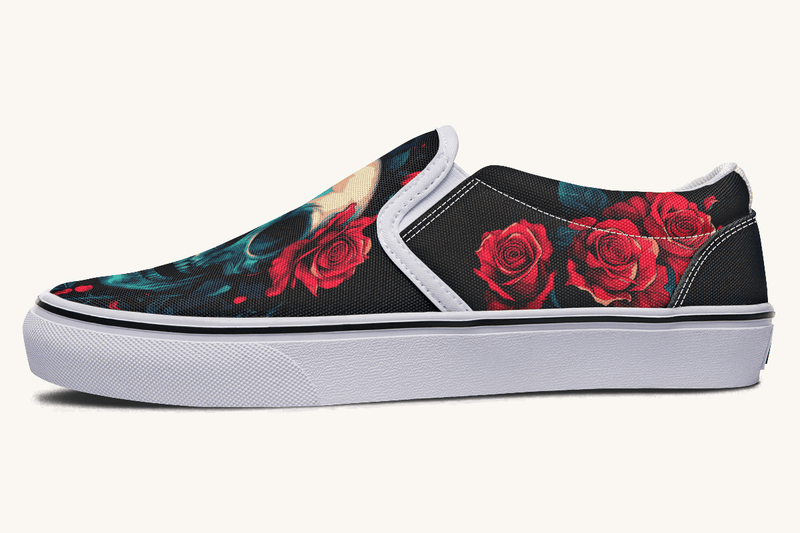 Roses For The Dead Slip On Shoes - Jaded Lament