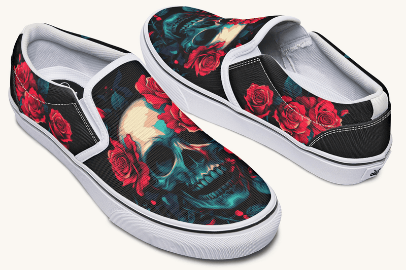 Roses For The Dead Slip On Shoes - Jaded Lament